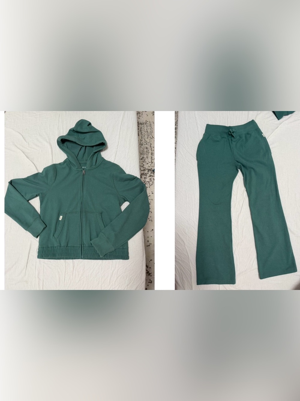 Set of 2 pieces abercrombie kids Forest Green Flare Sweatpants